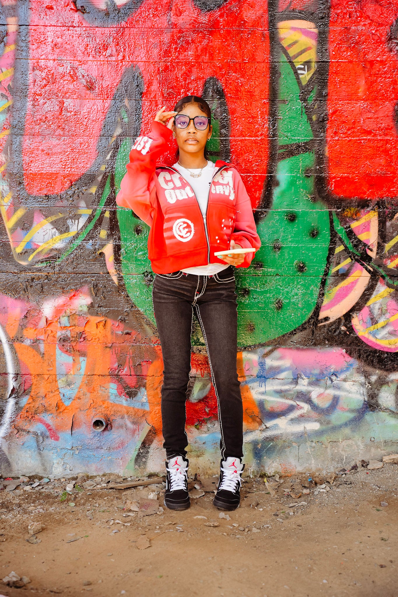 Red “ croxxoutenvy “ zip up