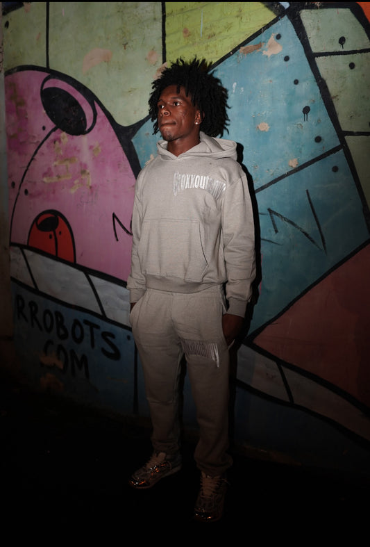 Grey plain sweatsuit