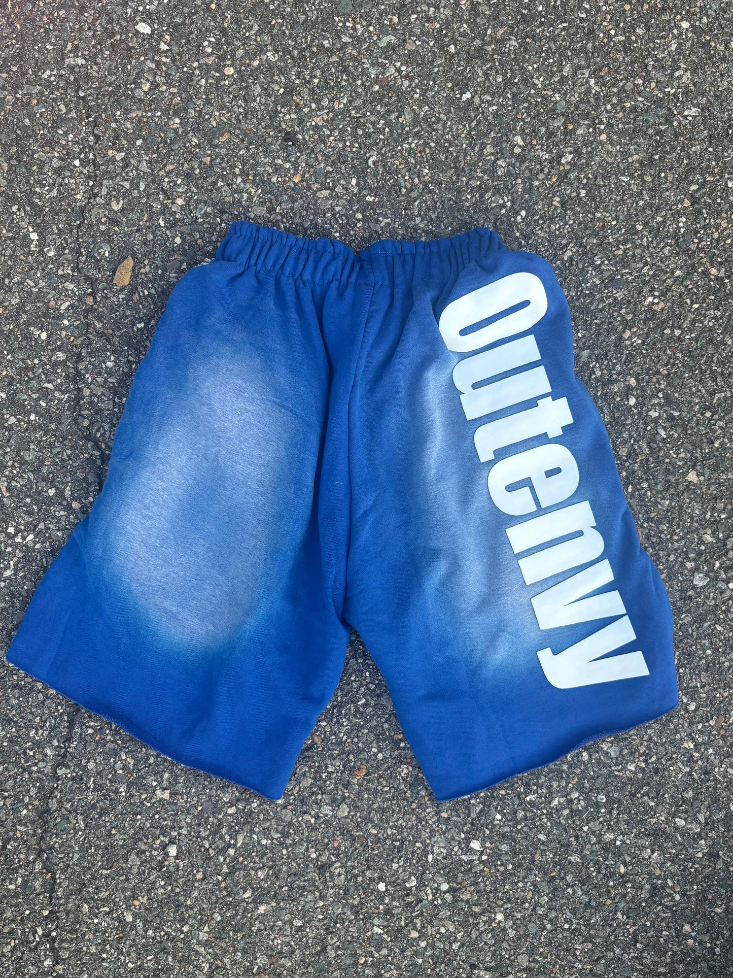 Blue & white shorts