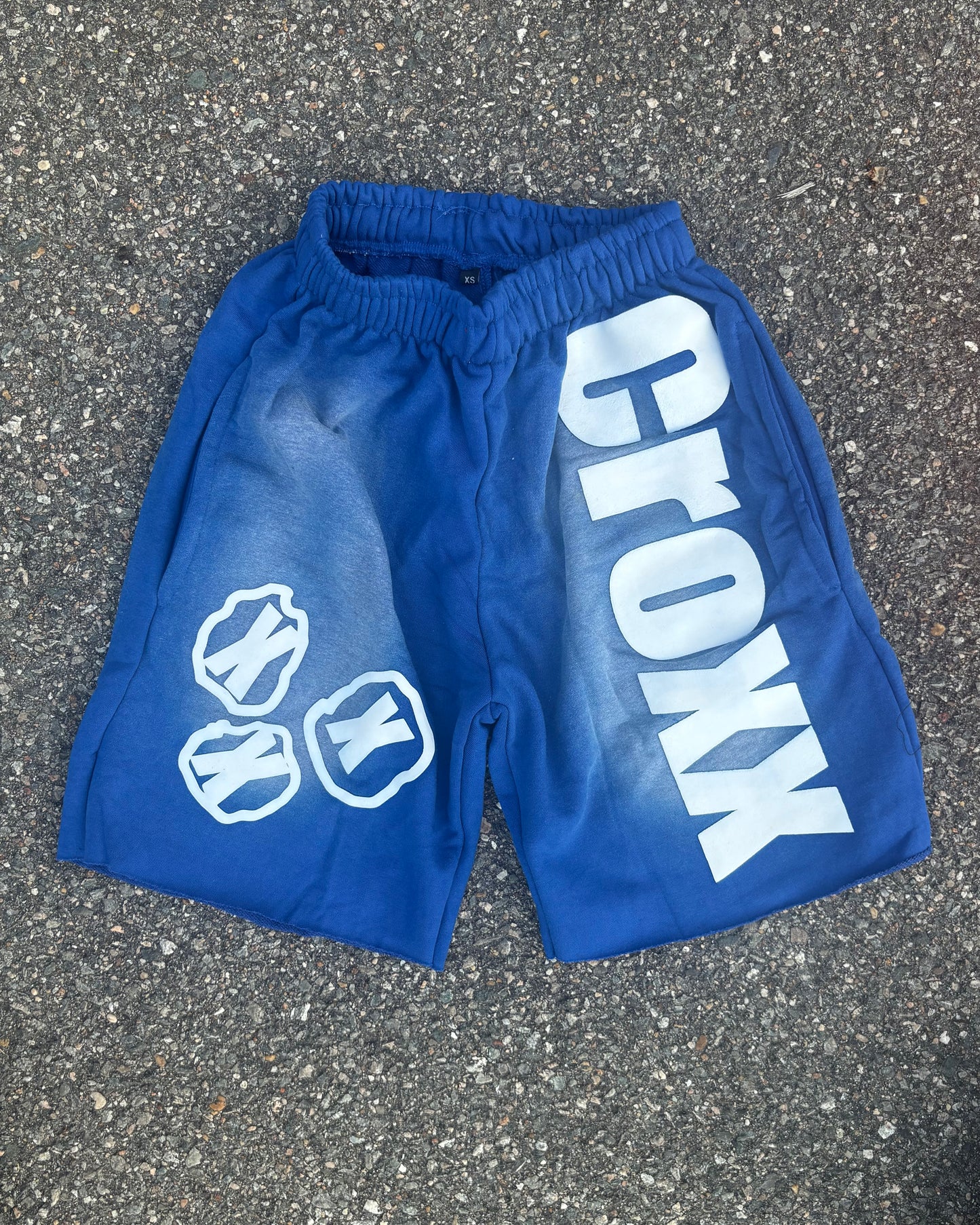 Blue & white shorts